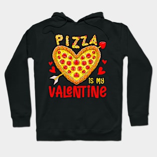 Pizza Is My Valentine Funny Valentines Day Boys Girls Kids Hoodie